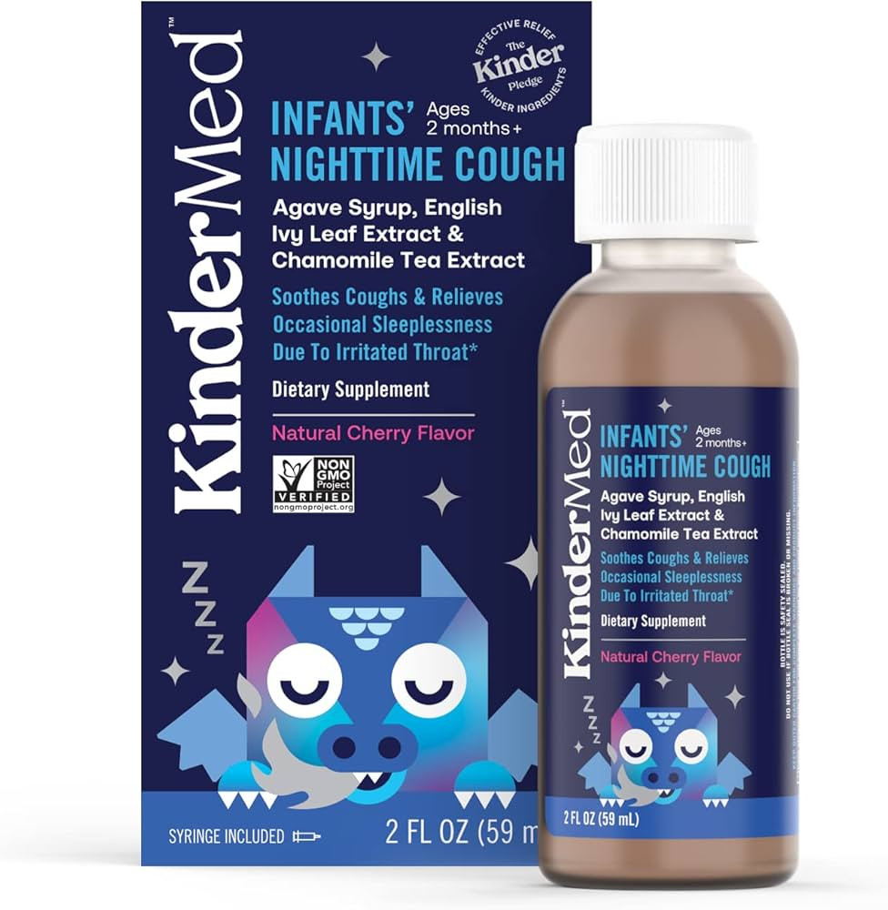 Infants' Nighttime Cough, Made with Organic Agave Syrup, English Ivy Leaf Extract, and Chamomile ... | Amazon (US)