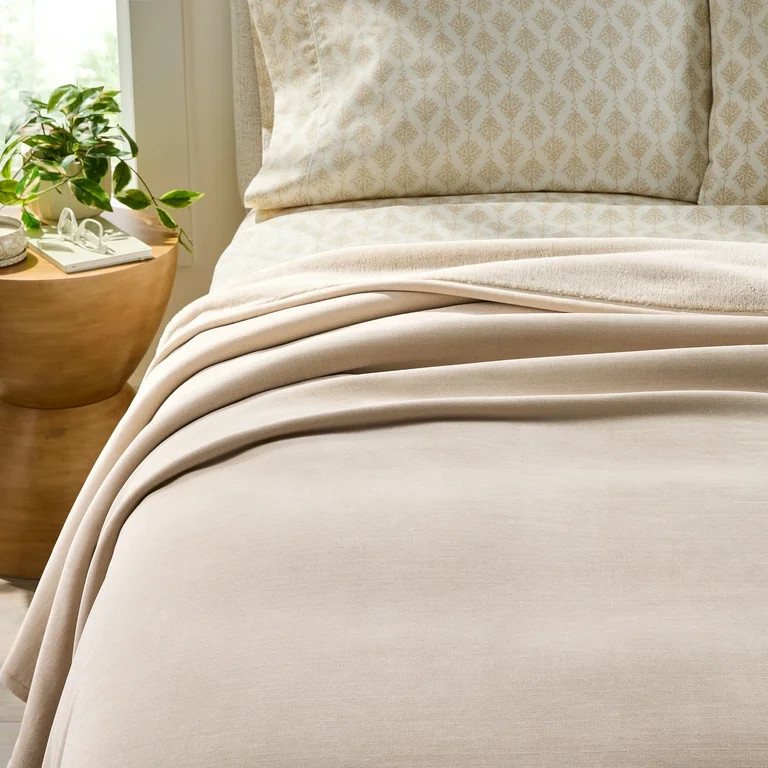 Better Homes & Gardens Wexford Chenille Super Soft Bed Blanket, King Size, Papyrus Beige | Walmart (US)