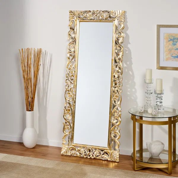 Alianna Rectangle Wood Wall Mirror | Wayfair North America