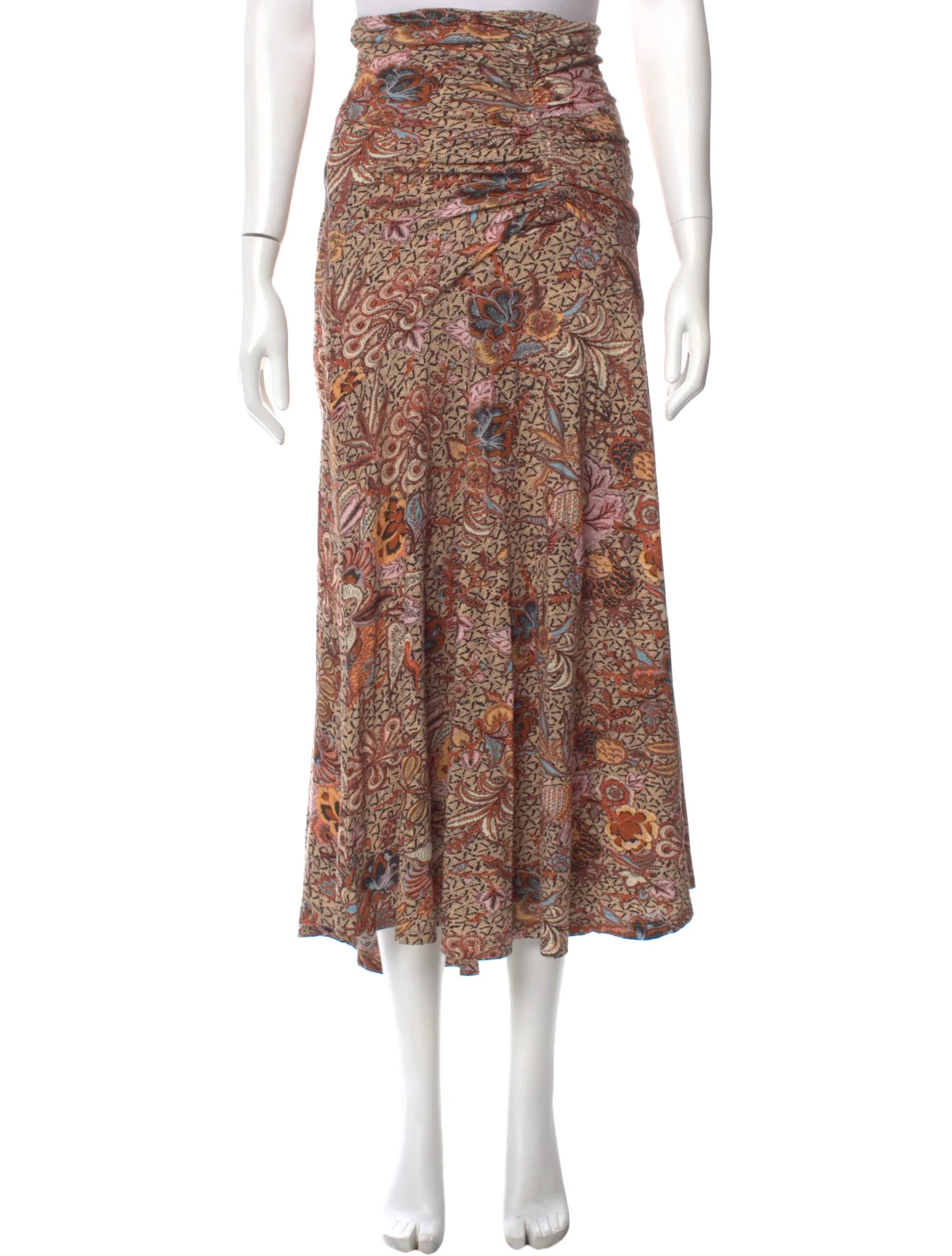 Ulla Johnson Printed Midi Length Skirt - White Skirts, Clothing - WUL256861 | The RealReal | The RealReal