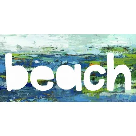 Beach Sign Poster Print by Pamela J Wingard | Walmart (US)