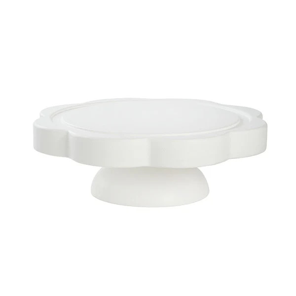 Scalloped Cake Stand in White | Caitlin Wilson Design