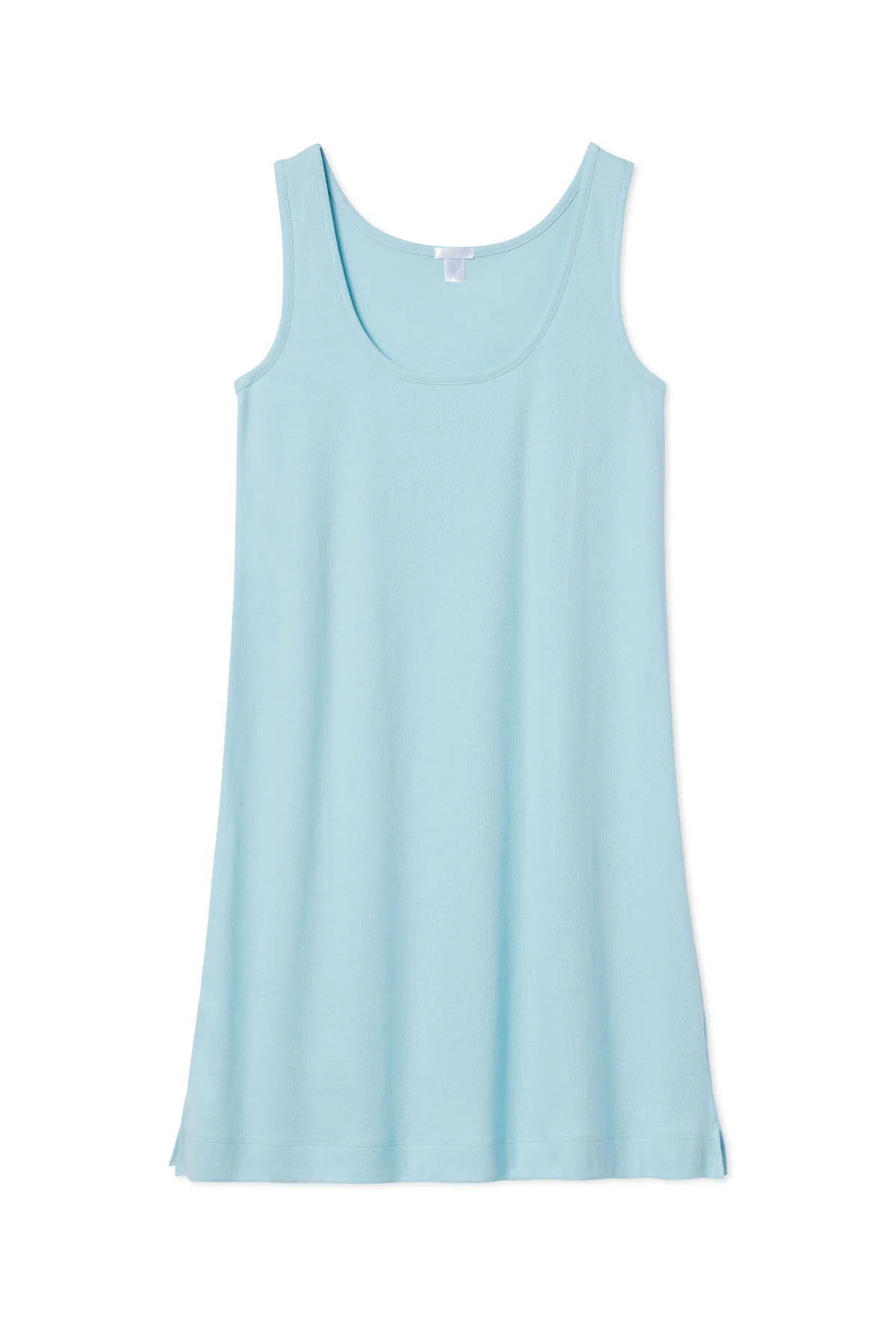 Pointelle Tank Gown in Surf | Lake Pajamas