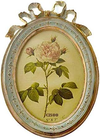 CISOO Vintage Oval Picture Frame 5x7 Antique Photo Frame Table Top Display and Wall Hanging Home ... | Amazon (US)