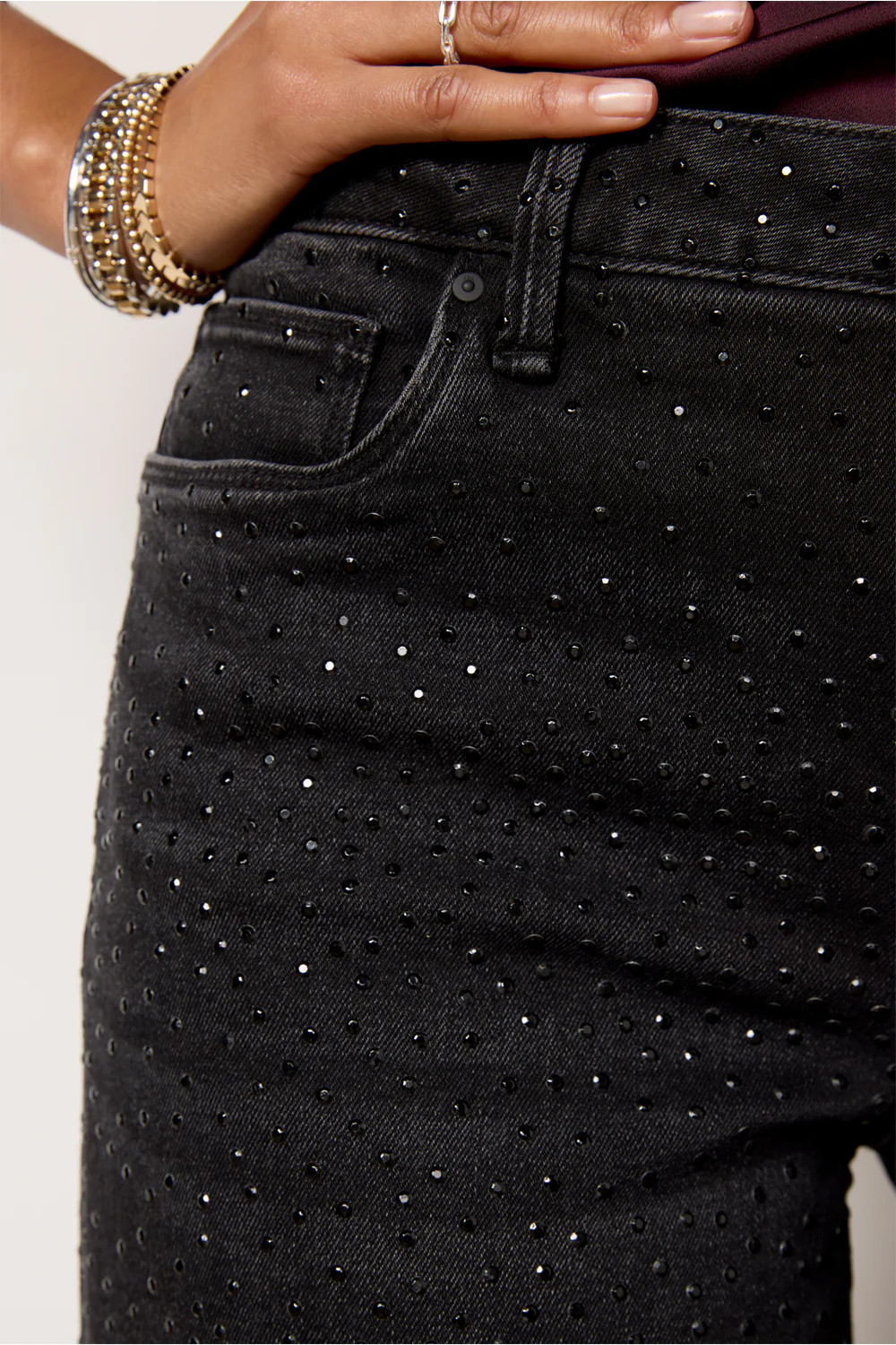 Meg Raw Hem w Bling | Evereve