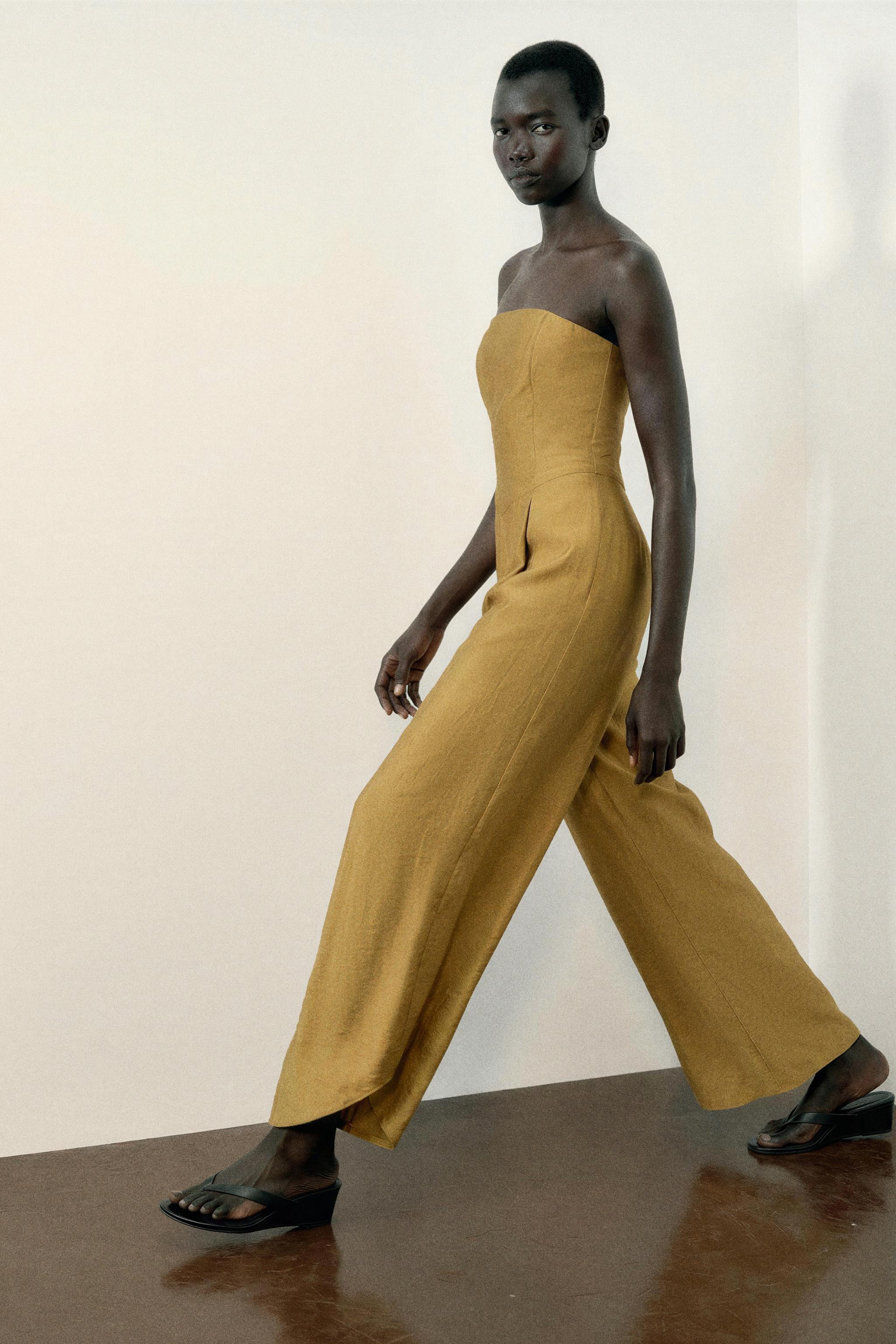 ASYMMETRICAL HEM JUMPSUIT | Zara US