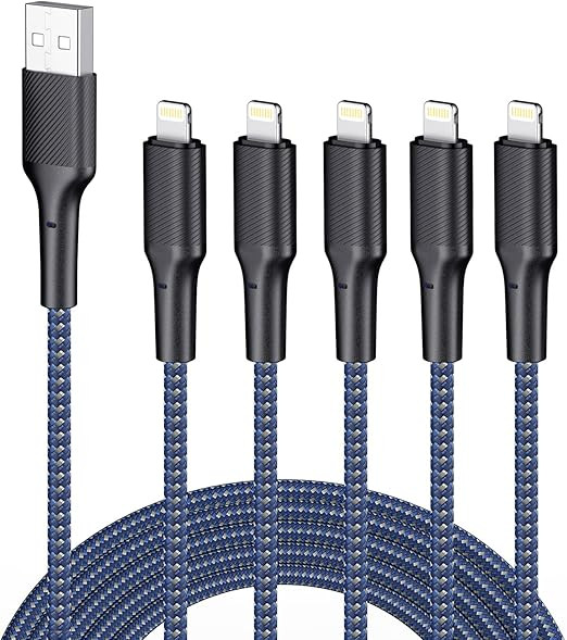 iPhone Charger Cable 10ft 5Pack,[Apple MFi Certified] Long Lightning Cable 10 Foot iPhone Chargin... | Amazon (US)
