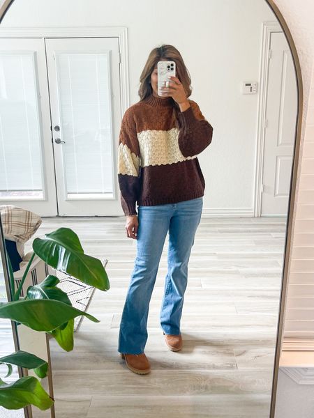 Sweater in small 
Jeans size down
Shoes tts
Fall fashion, fall outfits 

#LTKSeasonal #LTKSale #LTKunder50