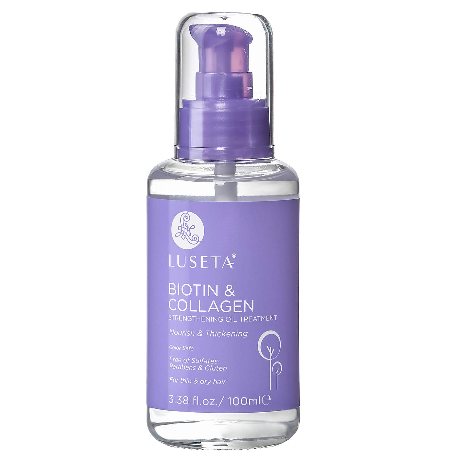 L LUSETA Biotin Hair Growth Serum with Collagen, Hair Oil for Thin and Damage Hair Growth Oil, Bi... | Amazon (US)