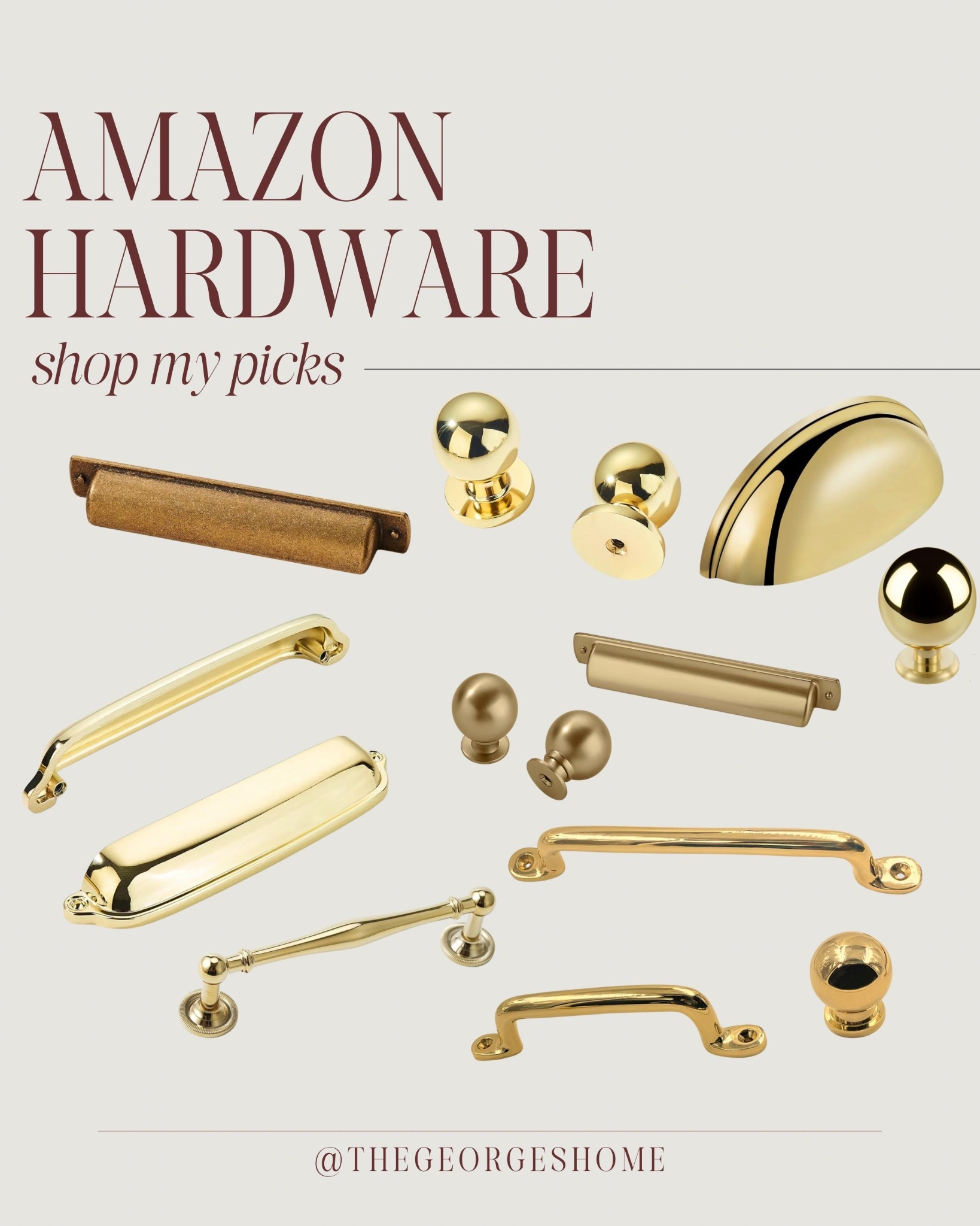 Some of my favorite brass kitchen / bathroom hardware from Amazon!

#LTKHome