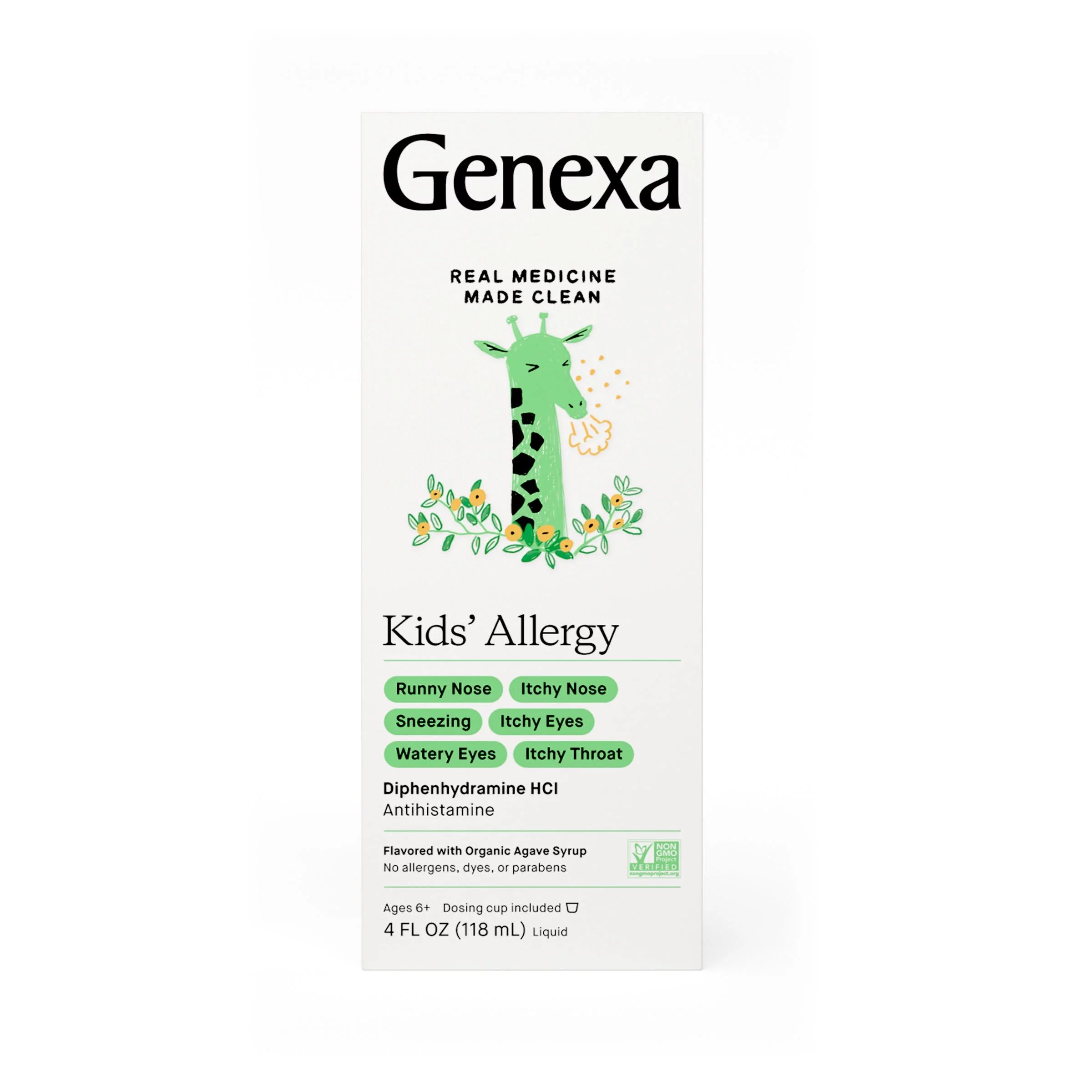 Genexa Kids' Liquid Allergy Relief Medication, Oral Suspension, 4 oz - Walmart.com | Walmart (US)