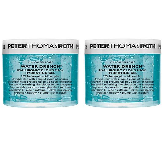 Peter Thomas Roth Water Drench Hyaluronic CloudMask Duo | QVC