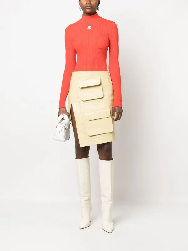 logo-patch roll neck jumper | Farfetch Global