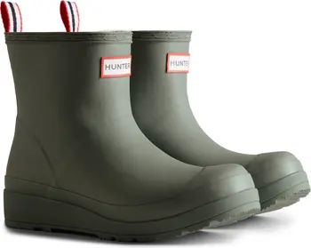Hunter Play Short Faux Shearling Lined Waterproof Rain Boot | Nordstrom | Nordstrom