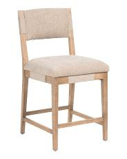 24x41 Cade Counter Stool With Solid Wooden Frame | TJ Maxx