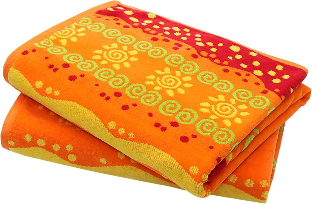 COTTON CRAFT Oversized Beach Towel - 2 Pack 35x70 XL Towels - 100% Cotton Big & Huge Pool Bath To... | Amazon (US)