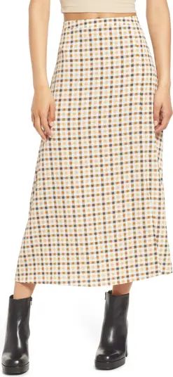 VERO MODA Saga Recycled Polyester Blend Midi Skirt | Nordstrom | Nordstrom