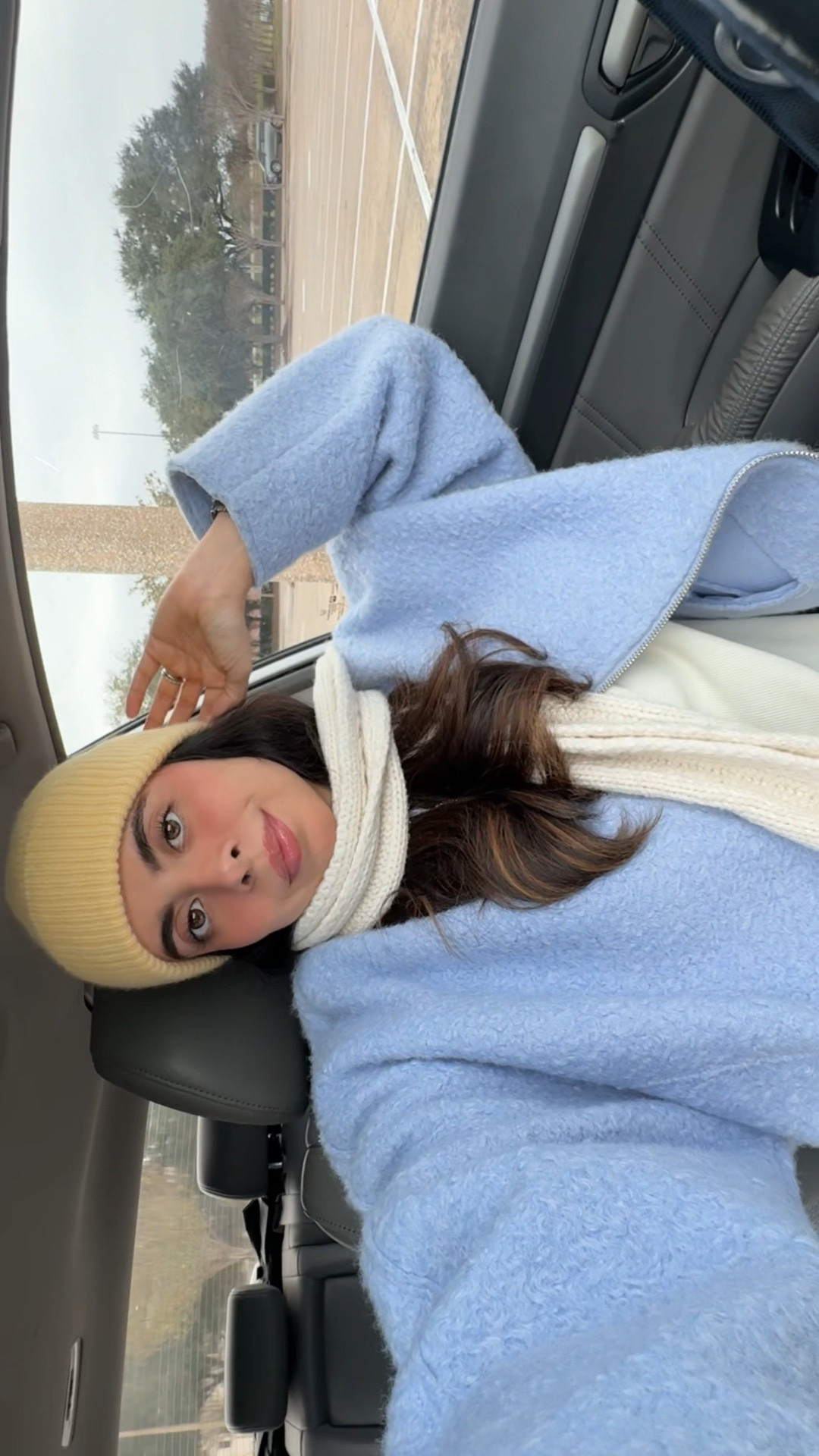 Light yellow outfit 
Winter outfit
Winter beanie
Cashmere beanie

#LTKWatchNow #LTKStyleTip #LTKU