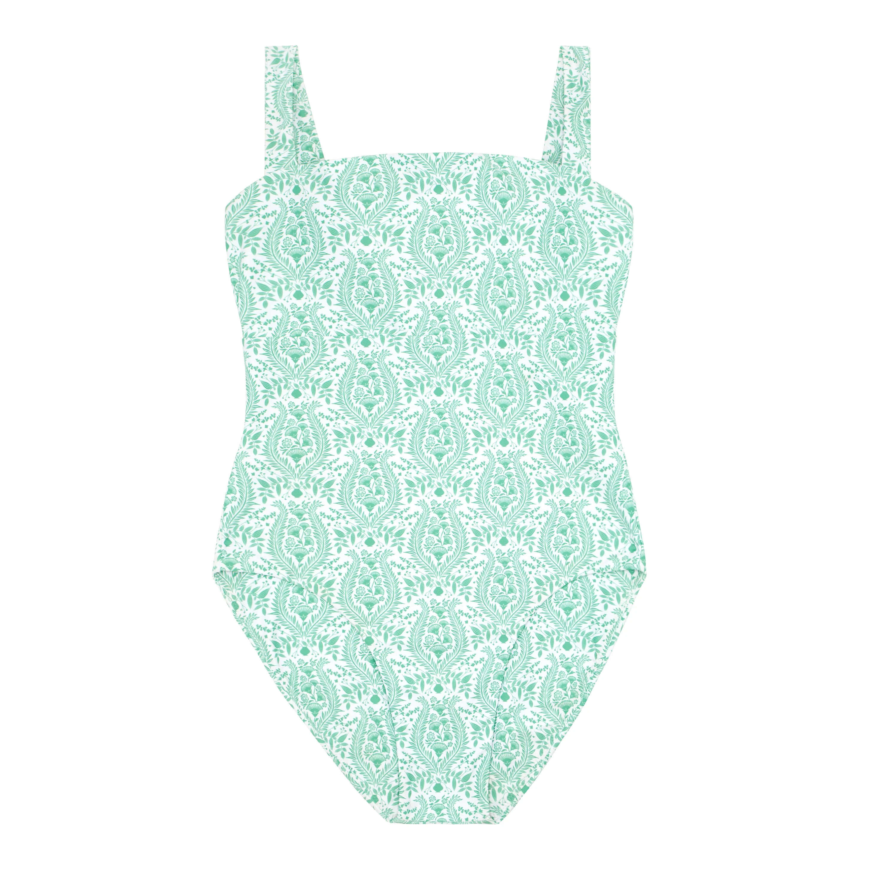 women's abaco green paisley one piece | minnow