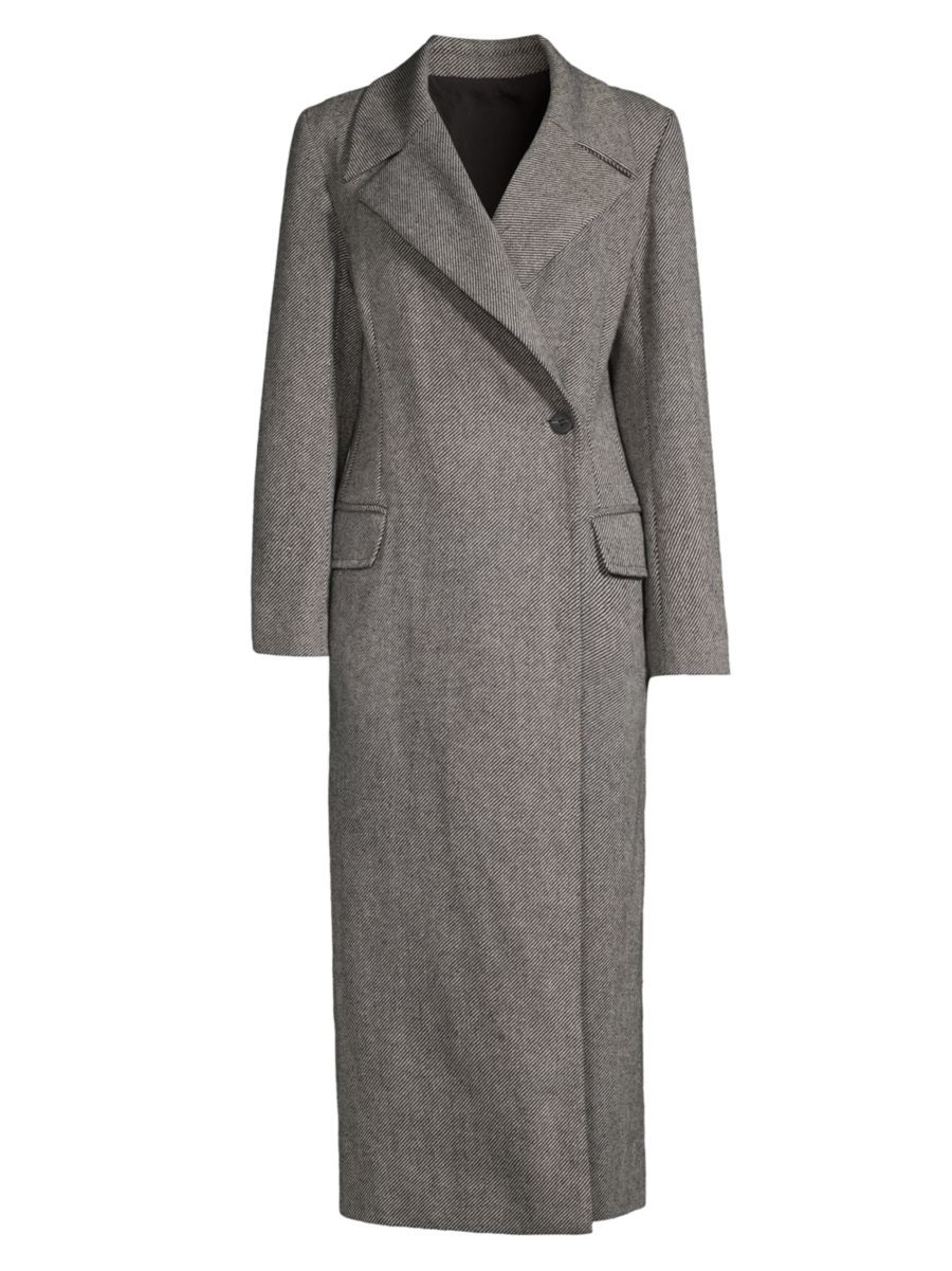 Ryan Herringbone Maxi Coat | Saks Fifth Avenue