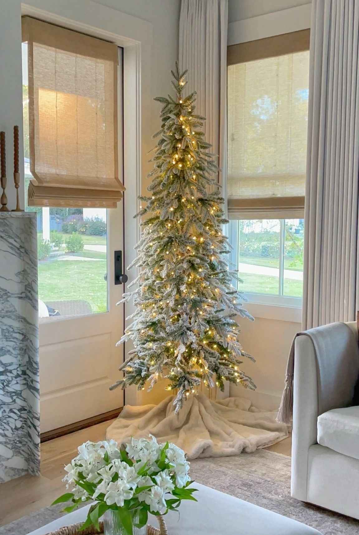 Highly rated Christmas trees, flocked Christmas tree, slim tree, pencil tree, holiday tree, holiday decor 

#LTKHome #LTKHoliday #LTKSaleAlert