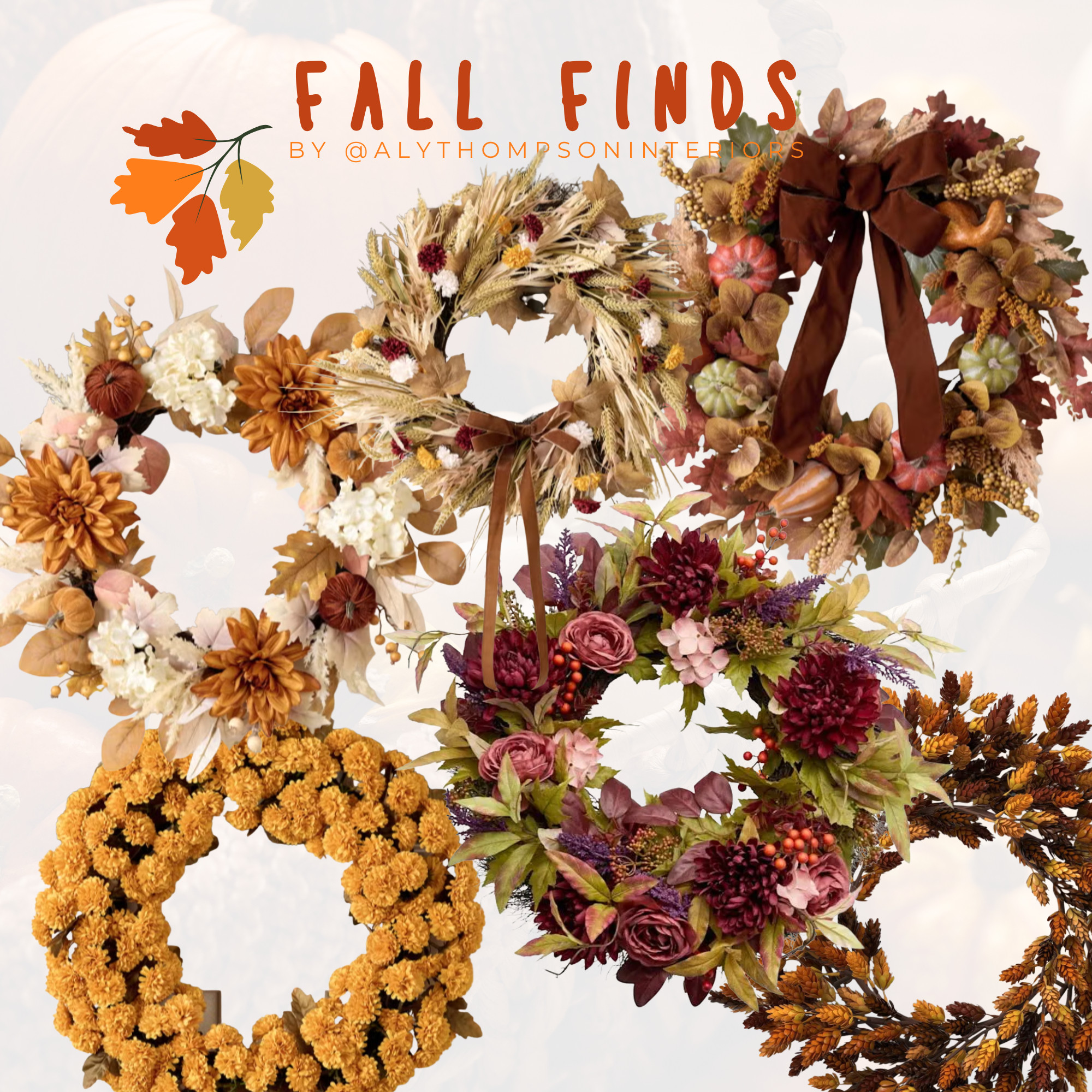 Fall Finds | Home Decor | Fall Decor | Fall Wreaths | Outdoor Wreath | Front Door Decor | Front Door Wreath | Fall Home Decor | Fall | Autumn 

 #LTKSeasonal #LTKHome #LTKSaleAlert