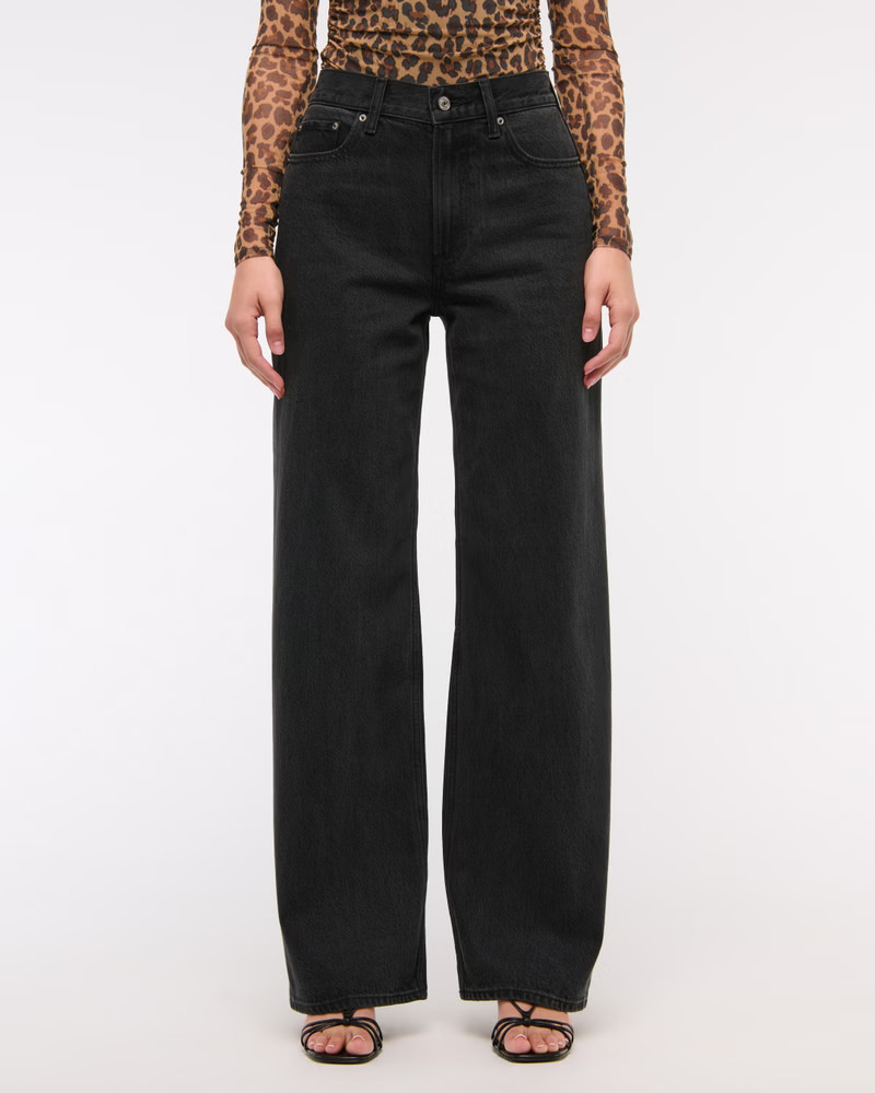 High Rise Wide Leg Jean | Abercrombie & Fitch (US)