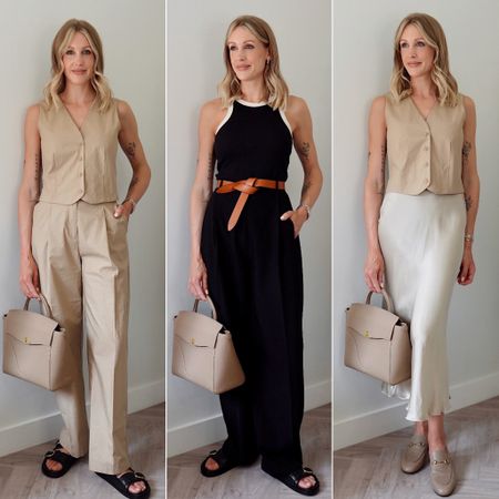 Summer workwear office outfits from my 12 piece summer capsule wardrobe workwear collection ✨ 

Don’t forget to check out the other 15 looks I am sharing with you for different ways you can mix and match your wardrobe staples together for work to the weekend! 

#workwear #officeoutfit #capsulewardrobe #capsulewardrobework #summerworkwear #waistcoat 

#LTKworkwear #LTKSeasonal #LTKitbag