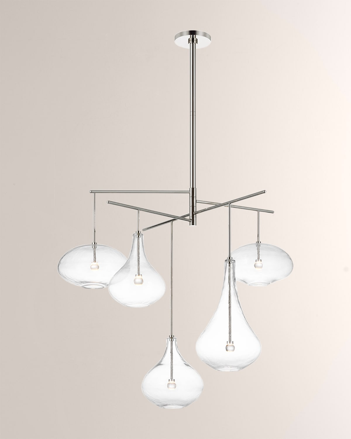 Lomme XL Chandelier in Polished Nickel by Champilamaud | Neiman Marcus