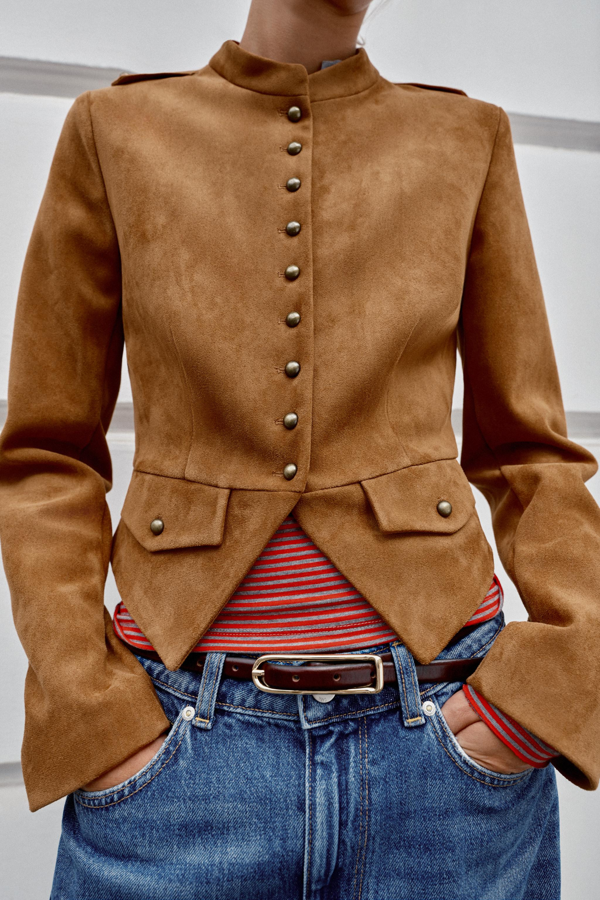 SHORT BUTTON-UP JACKET | Zara US