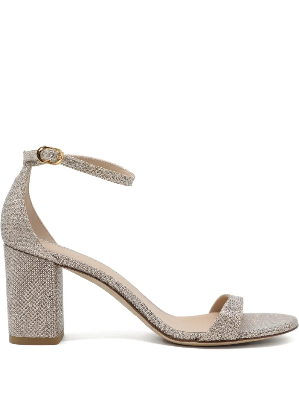 Stuart Weitzman 75mm Block Sandals | Neutrals | FARFETCH | Farfetch Global