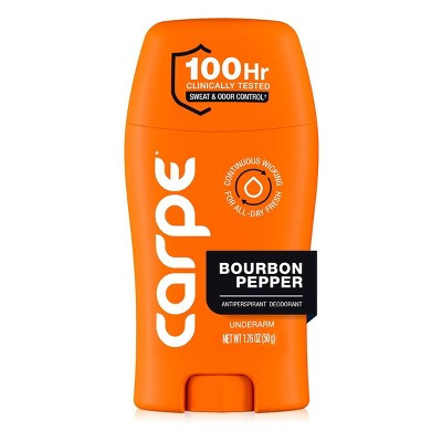 Carpe Women's 100hr Sweat & Odor Control Underarm Deodorant - Bourbon Pepper - 1.76oz | Target