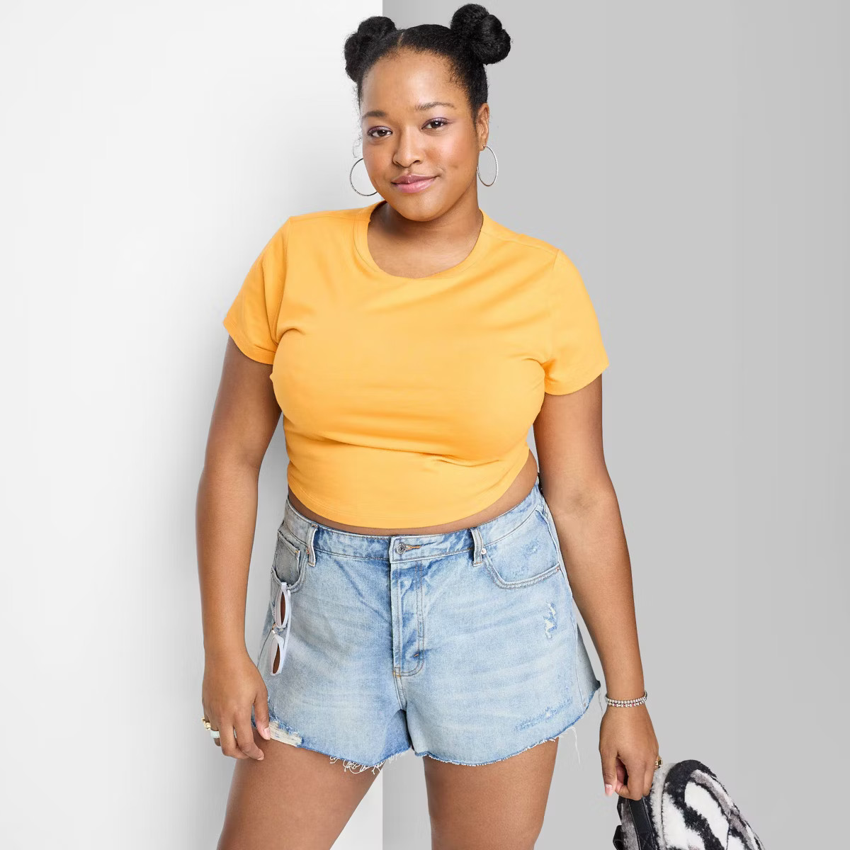 Women's High-Rise Cutoff Jean Shorts - Wild Fable™ | Target