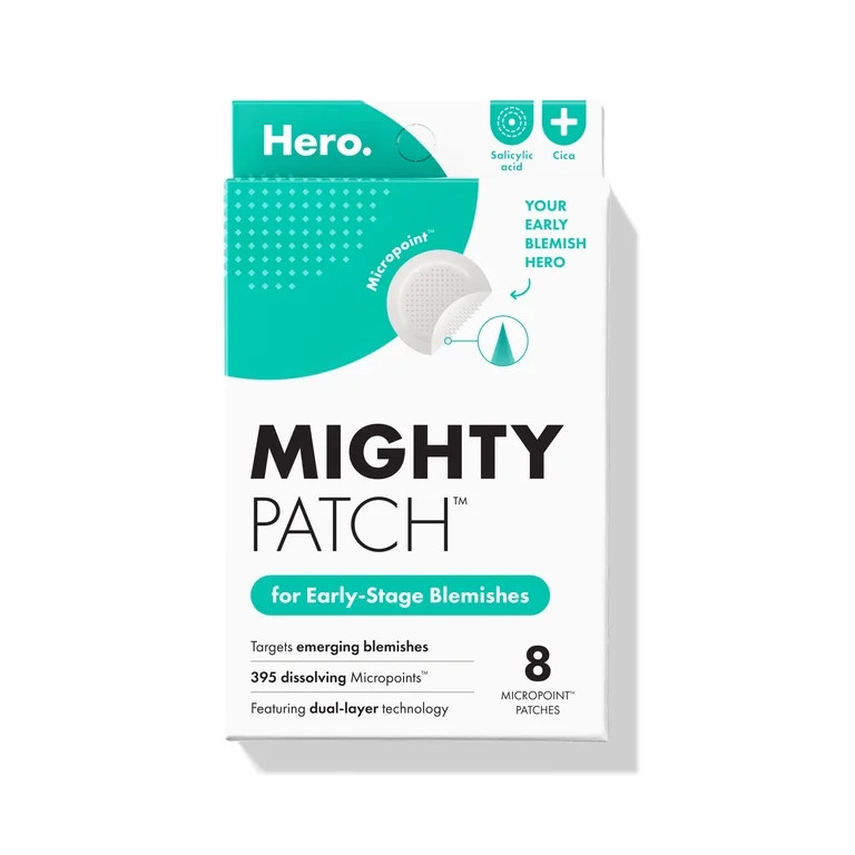 Hero Cosmetics Mighty Patch Micropoint for Blemishes, Early-Stage Blemish Patch, 8 Count | Walmart (US)