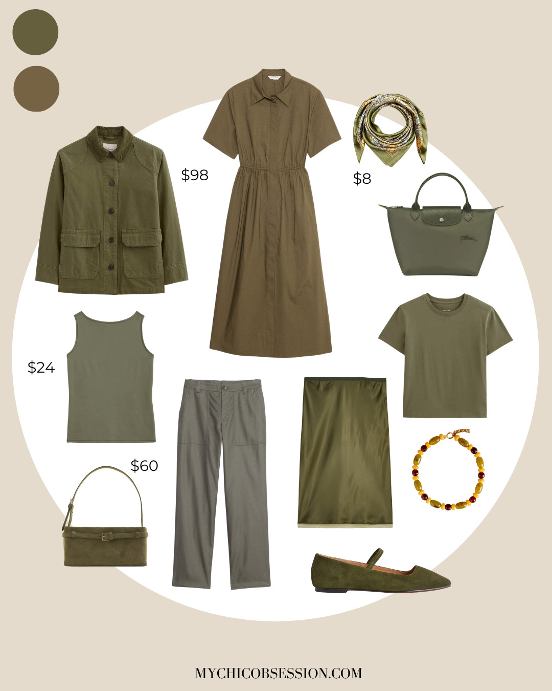 Olive green is the perfect neutral, grounding shade for your fall outfits. Style it with an olive shirtdress, barn jacket, Longchamp tote, pants, or accessories. 

 #LTKSeasonal #LTKStyleTip #LTKShoeCrush