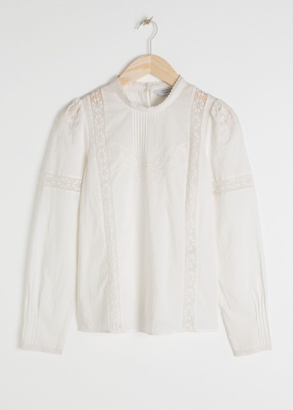 Embroidered Cotton Blouse - White | & Other Stories (EU + UK)