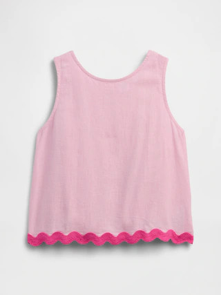 Kids Linen-Blend Tank Top | Gap Factory