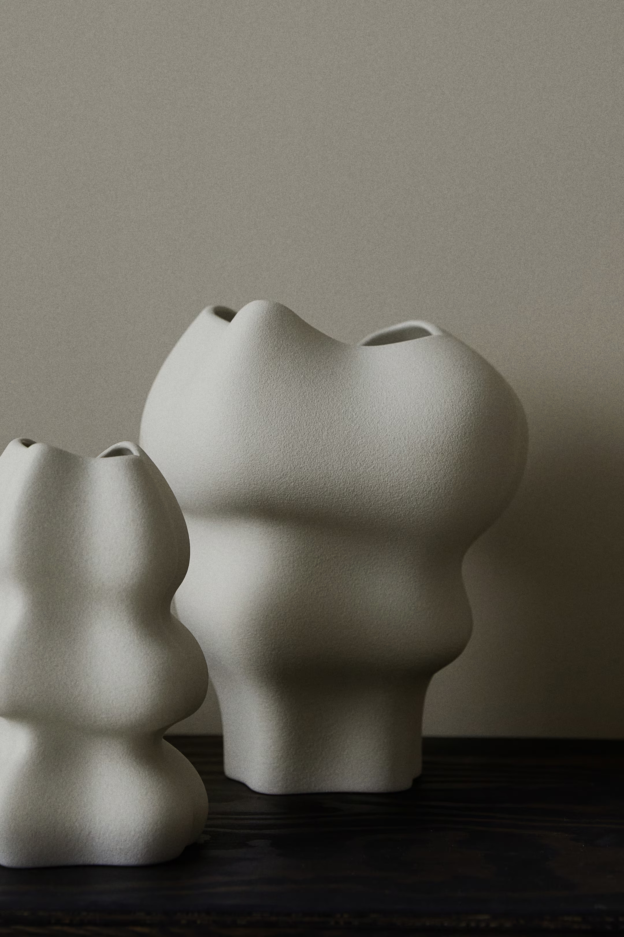 Extra-Large Irregular-Shaped Stoneware Vase - White - Home All | H&M US | H&M (US + CA)