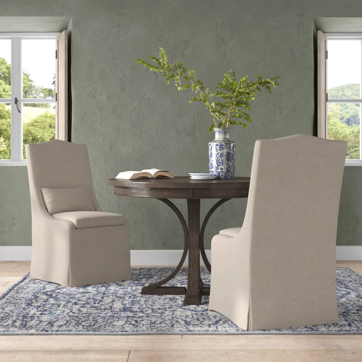 Benny 19'' H Upholstered Ash Side Chair (Set of 2) | Wayfair North America