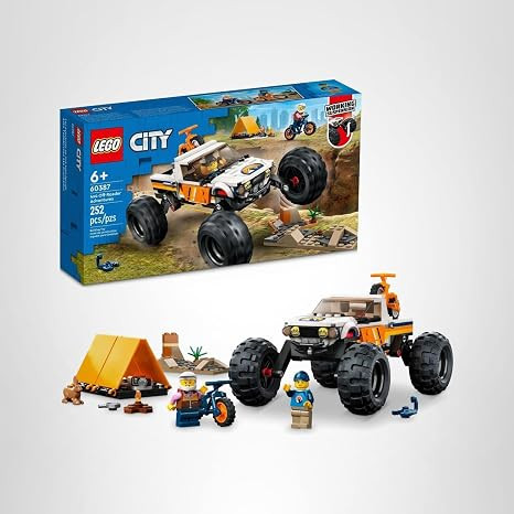 LEGO City 4x4 Off-Roader Adventures Toy Truck - Building Blocks for Boys & Girls, Ages 6+ Years -... | Amazon (US)