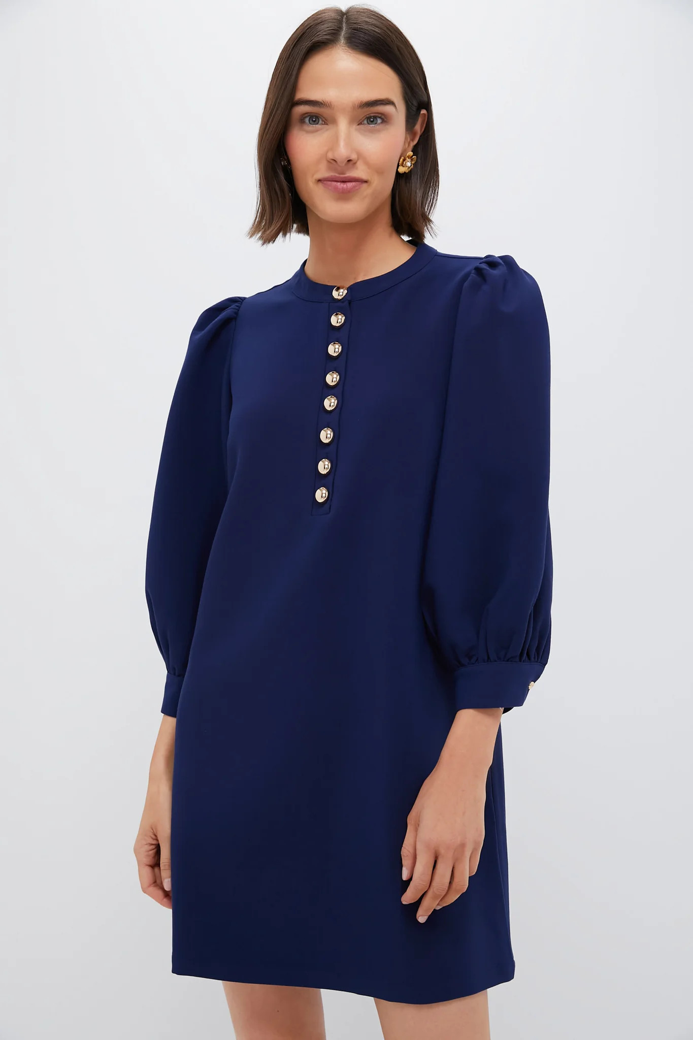Navy Crepe Samantha Dress | Tuckernuck (US)