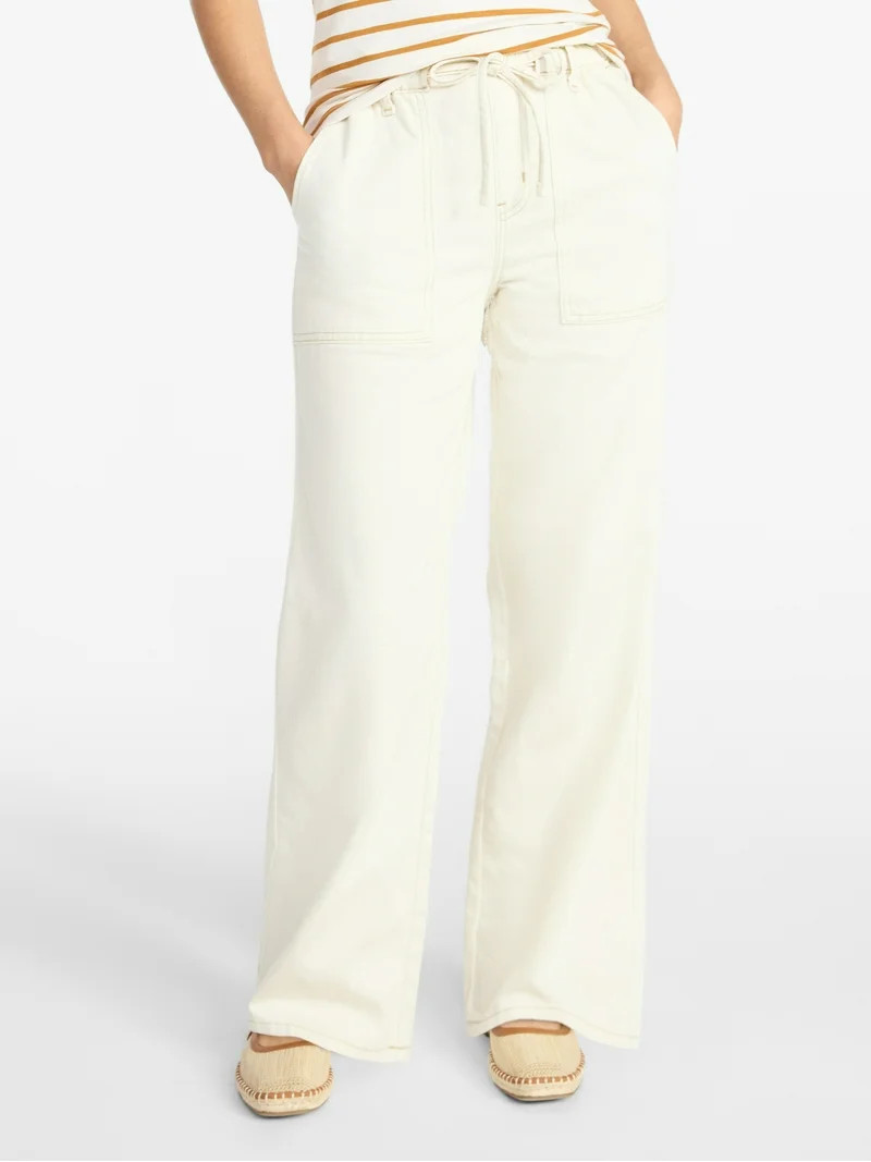 Time and Tru Women's Pull On Wide Leg Jeans, 30" Inseam, Sizes XS-XXXL | Walmart (US)