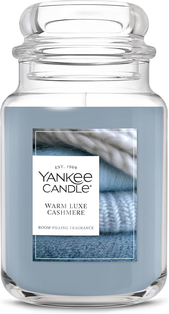 Yankee Candle Warm Luxe Cashmere, Holiday Scented Candle, 22oz Large Jar with up to 150 Hour Burn... | Amazon (US)