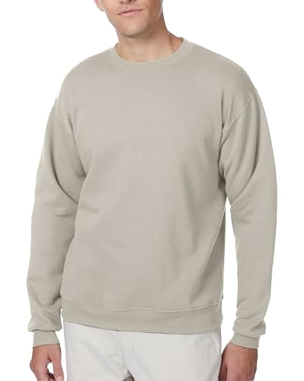 Hanes Men's EcoSmart Fleece, Pullover Crewneck Sweatshirt, 1 or 2 Pack | Amazon (US)