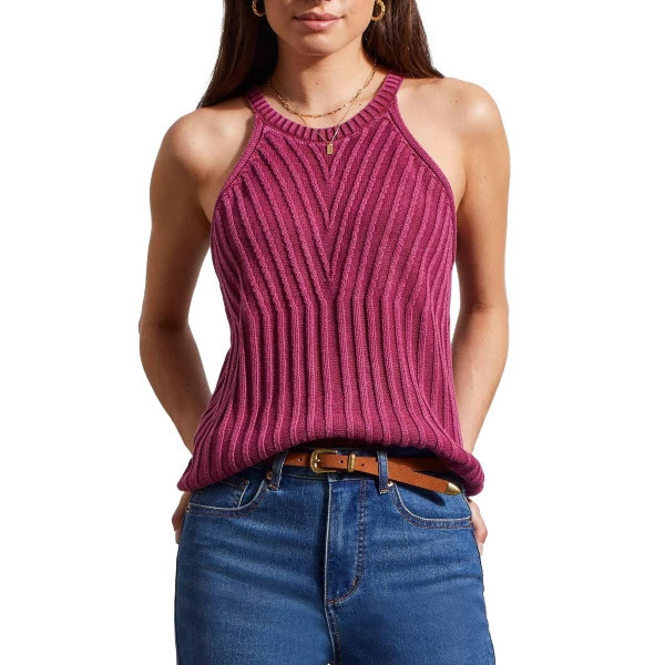 Women's Tribal Pullover Sweater Halter Medium Plum | Scheels