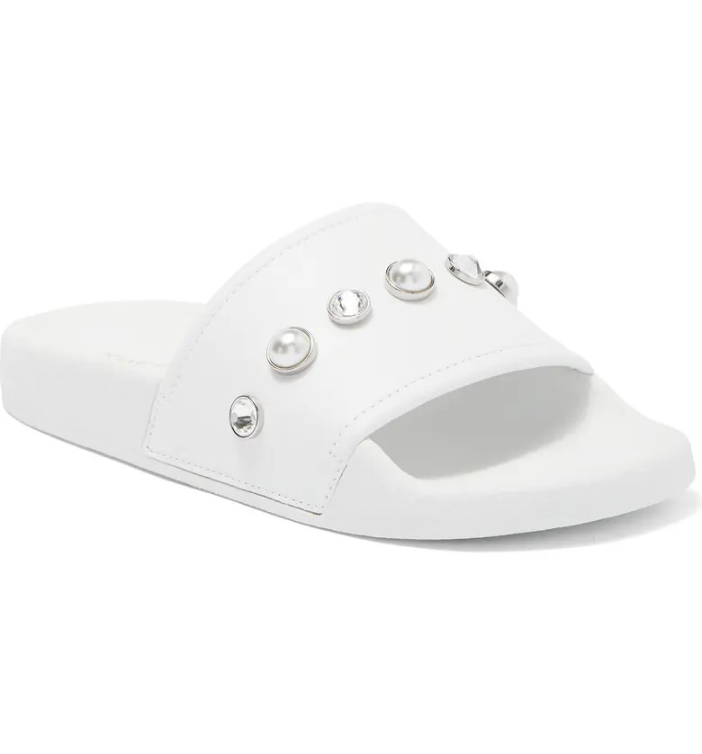 Stuart Weitzman Pearlshine Pool Slide Sandal | Nordstromrack | Nordstrom Rack