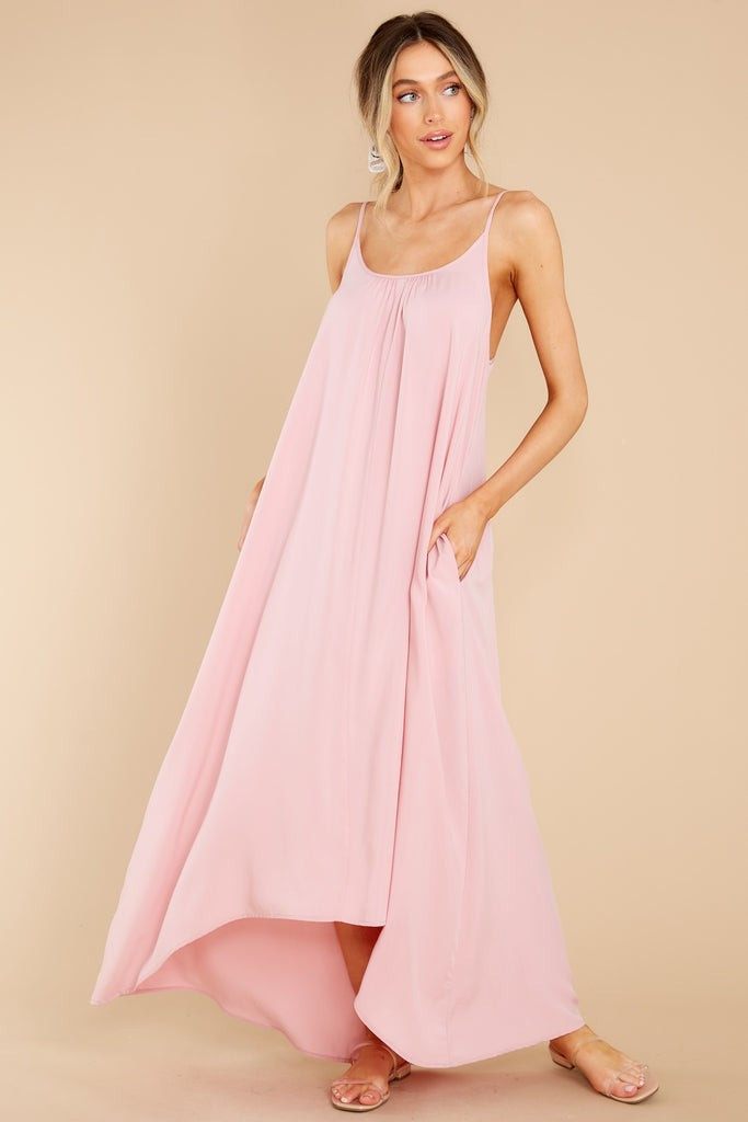 Right As Rain Pink Maxi Dress | Red Dress 