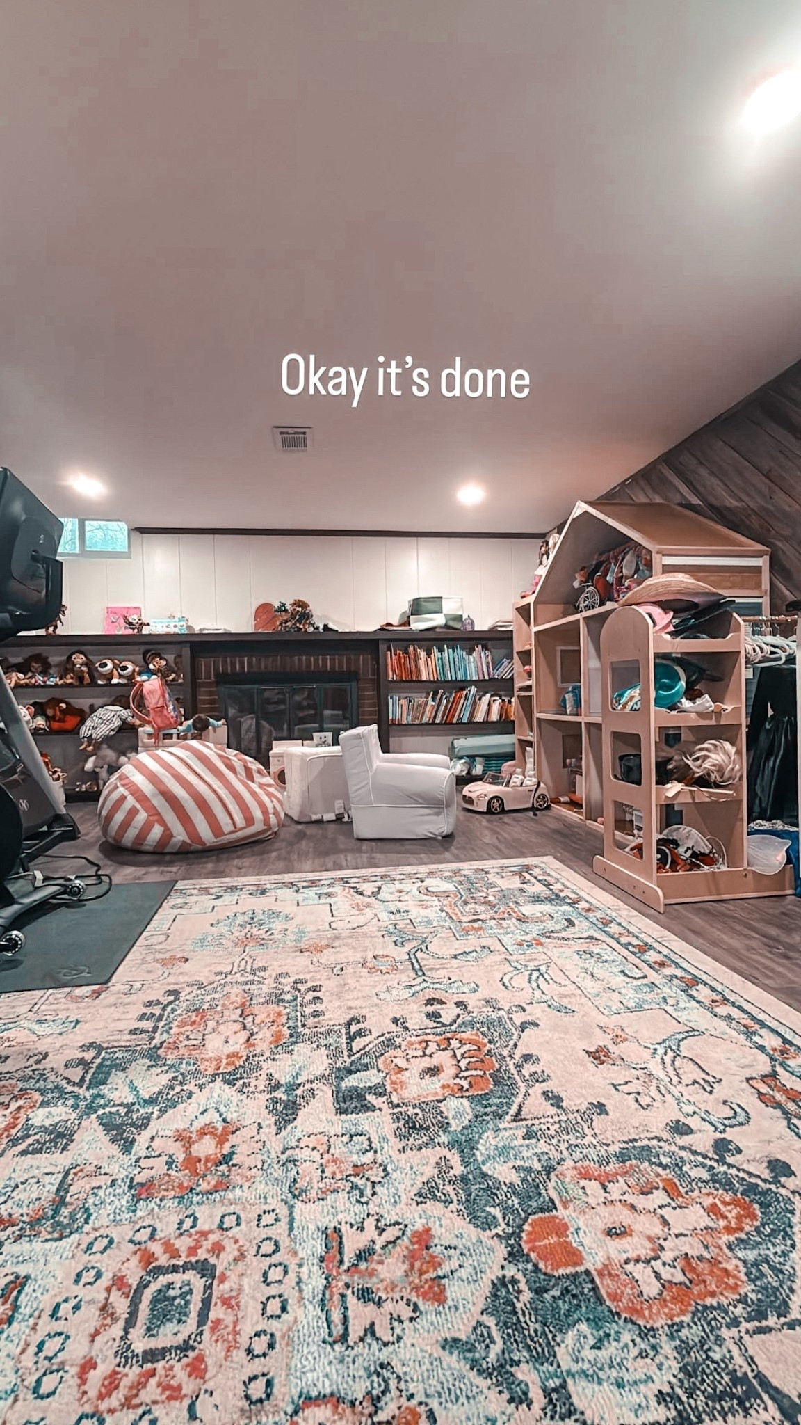 Post-playroom reset and downsize! I got rid of a few big pieces that took up a ton of floor space. It feels like we can finally move and breathe down here  

#LTKHome #LTKmomlife #LTKKids