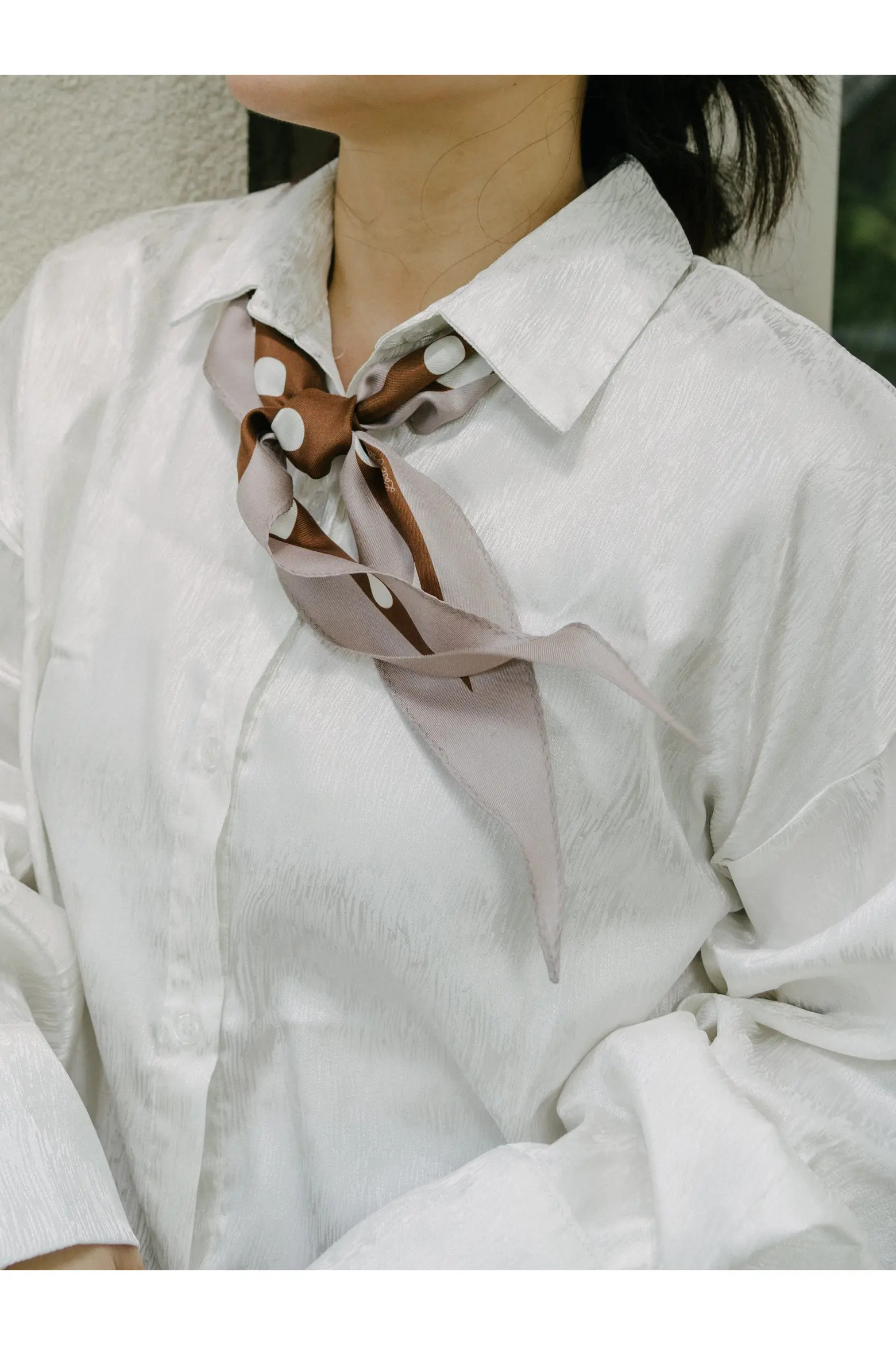"Retro Polka" Silk Diamond Neckerchief | Nordstrom | Nordstrom