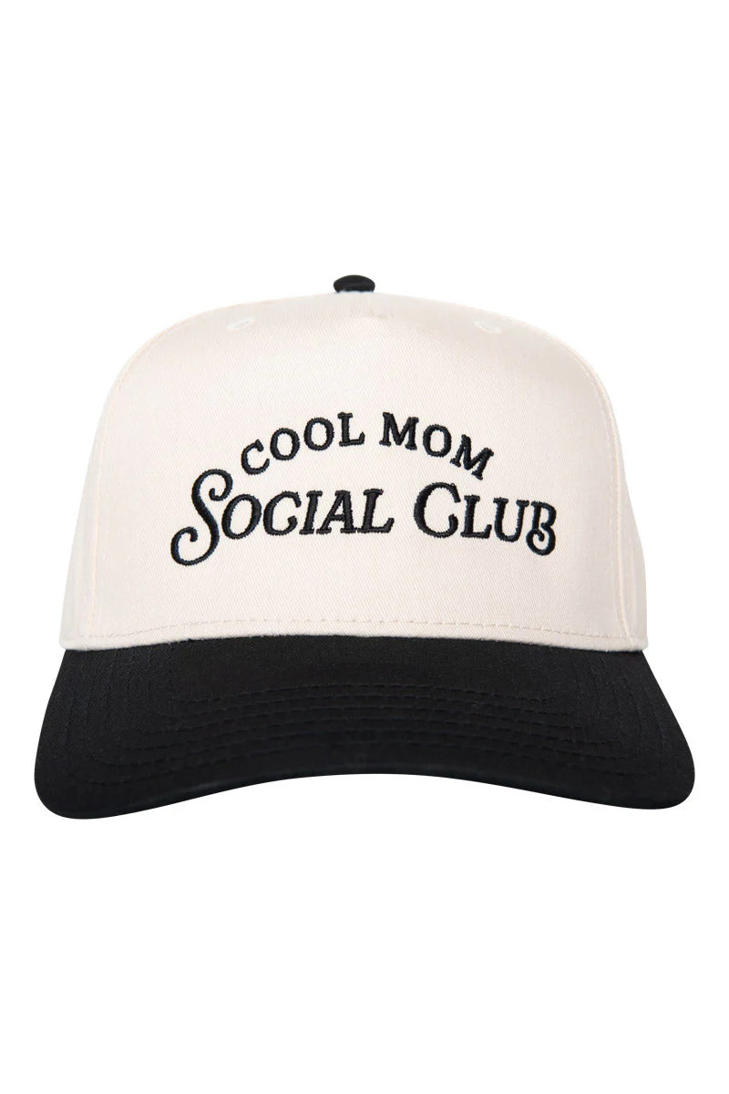 Cool Mom Social Club Two-Toned Vintage Hat Black and Tan | Katydid.com